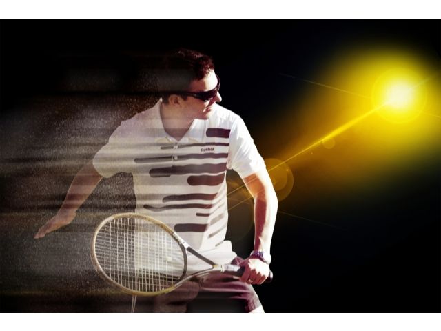 テニスプレーヤーの画像
